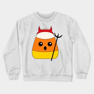 Devil Candy Corn Costume Halloween Puns Are So Corny Crewneck Sweatshirt